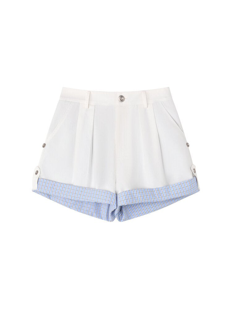 Refreshing Sea Day Plaid Shorts【s0000015683】