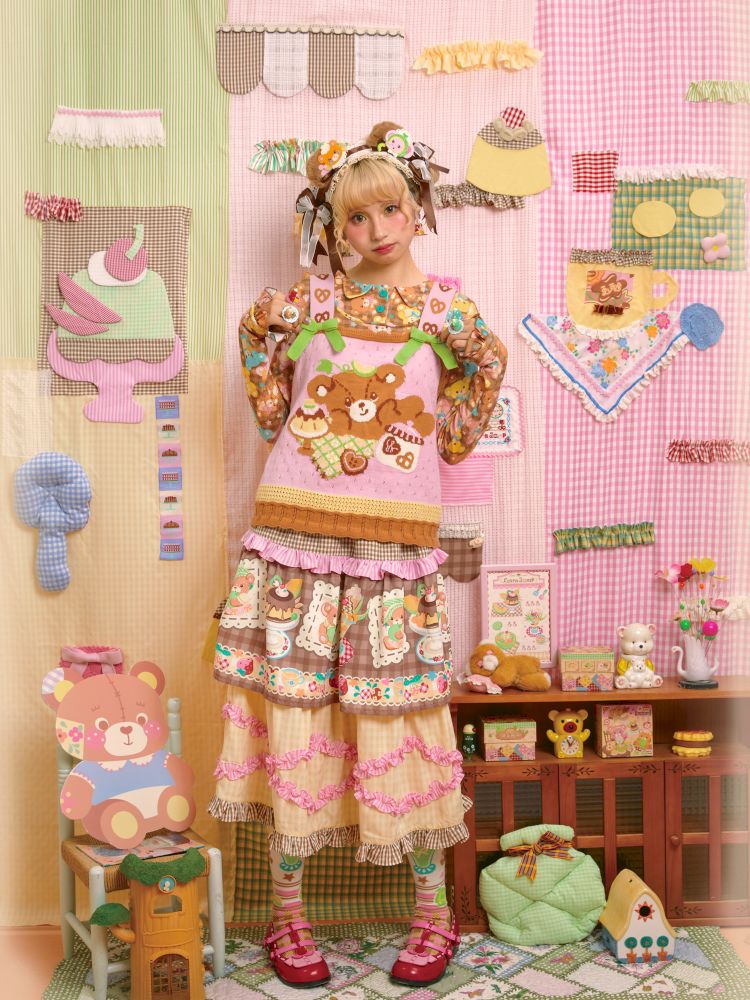 Needle Skeleton Knit Camisole Vest【s0000013701】