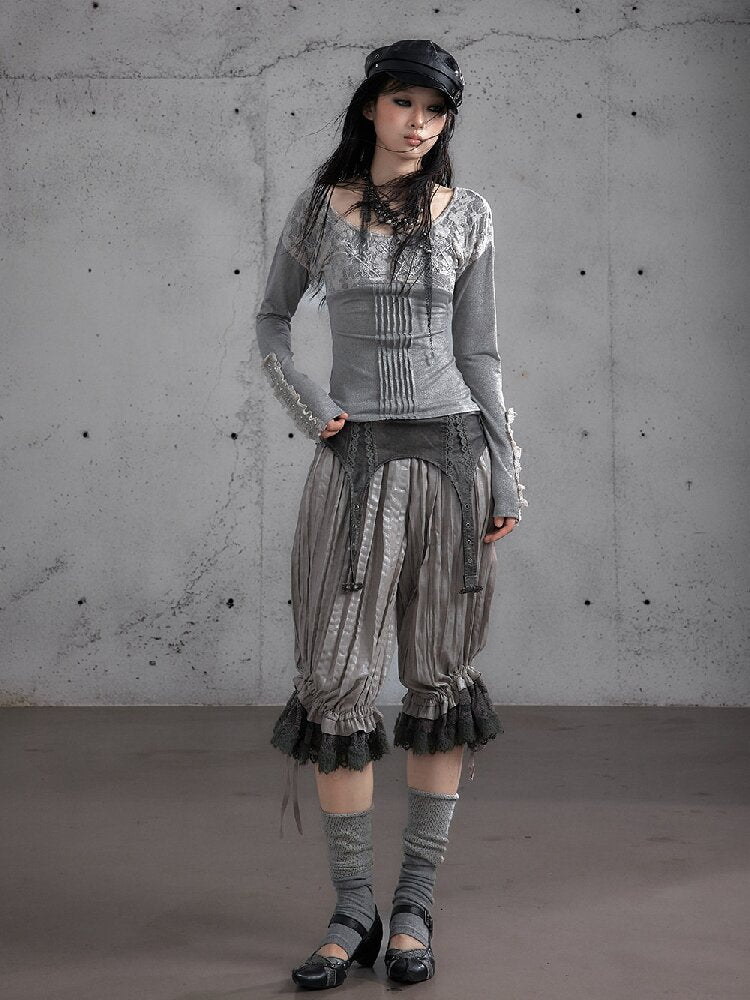 Lace Embroidered Knit Sweater【s0000019159】