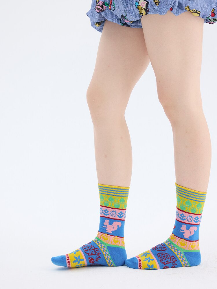 Geometric Knitwear Vintage Socks【s0000017701】