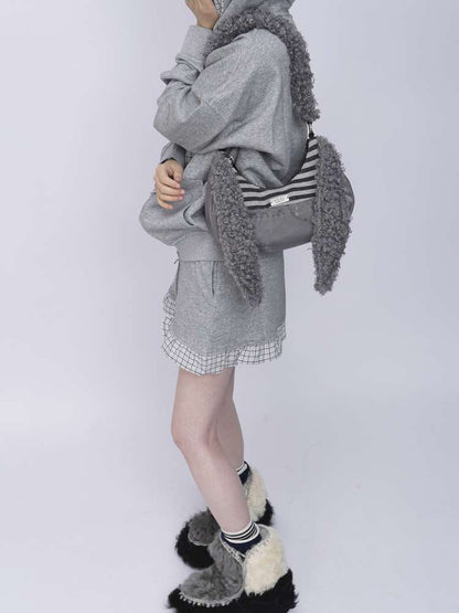 Rabbit Plush Versatile Commuter Crossbody Bag【s0000014618】