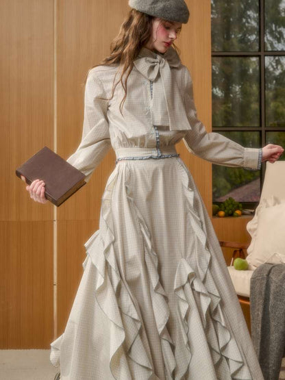 Organic Cotton Patchwork Floating Shirt Skirt【s0000014883】