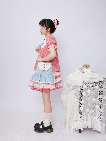 Vintage Lace Swan Dress Set【s0000017486】