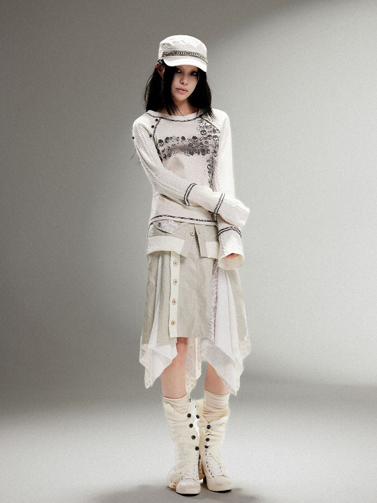 Leather Halter Long Skirt【s0000011253】