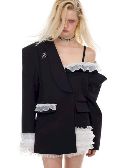 Sexy silhouette punk ballet suit【s0000012983】
