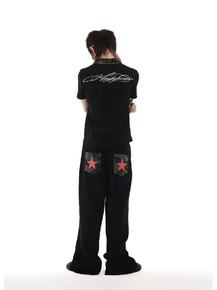 Camouflage Embroidered Street Sweatpants【s0000018258】