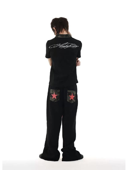 Camouflage Embroidered Street Sweatpants【s0000018258】