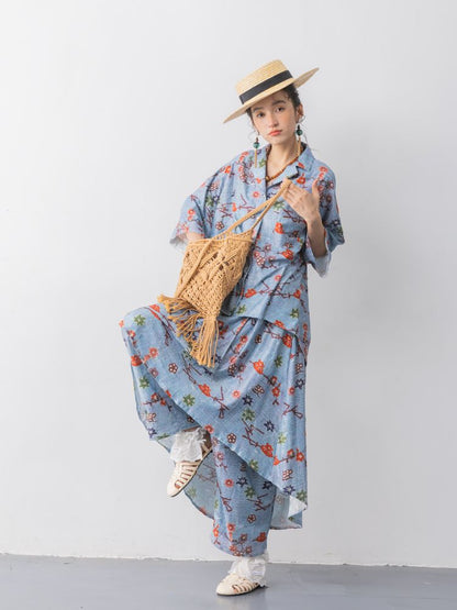 Cuban short-sleeved shirt dress pants【s0000013315】