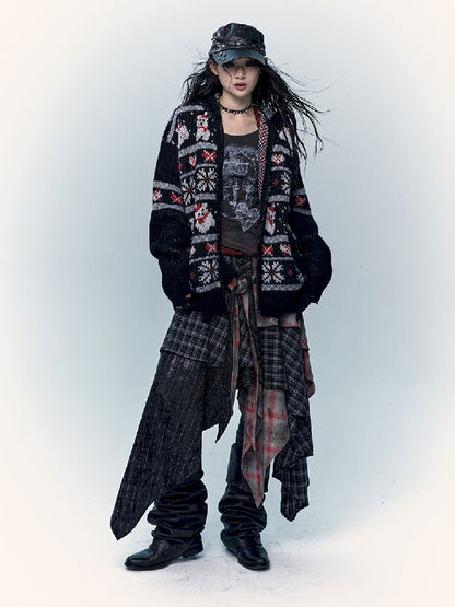 Mohair Wool Knit Cardigan Sweater【s0000011217】