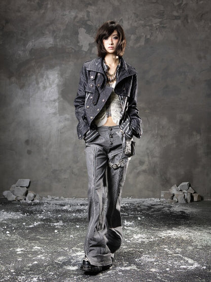 Multi-Wear Straight Flared Pants【s0000015955】