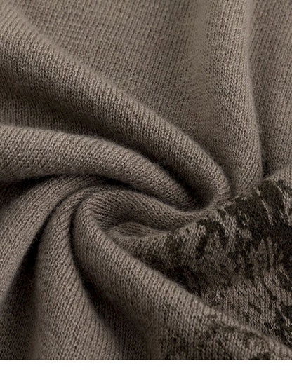 Ripped Stripe Print Wool Knitwear【s0000015448】