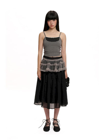 Elastic Waist Head Peplum Half Skirt【s0000012495】