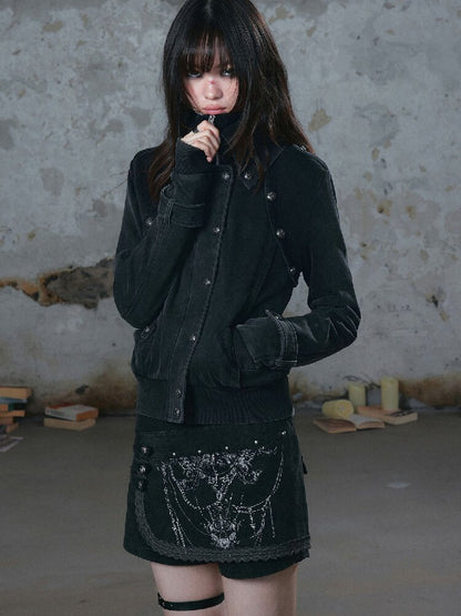 Split Rogue Distressed Sweatshirt【s0000018519】