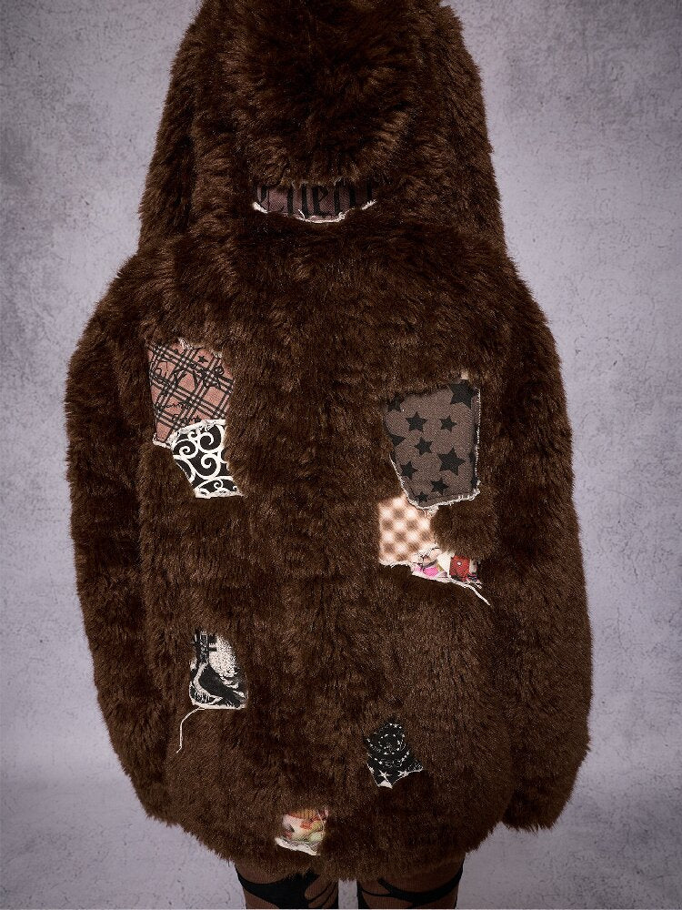 Rabbit Patch Fur Jacket【s0000019136】