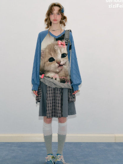 Vintage Plaid Patchwork Midi Skirt【s0000017871】