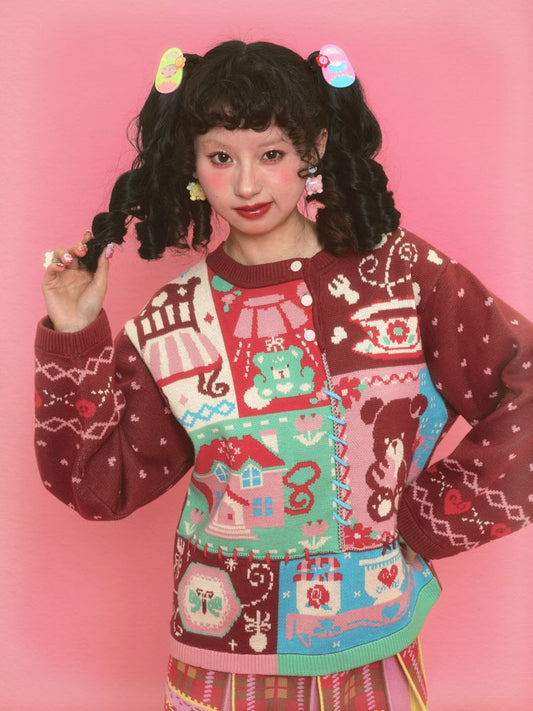 Childish Pullover Loose Knit Sweater【s0000011185】