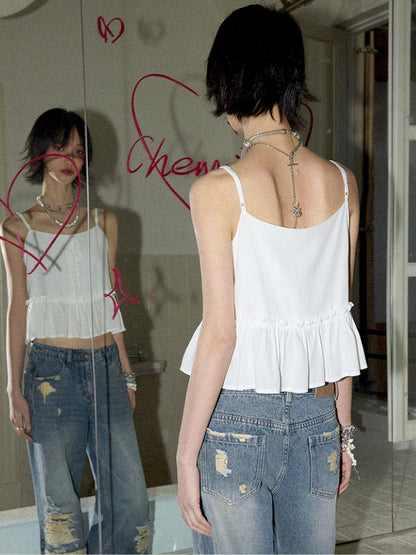 Pure white strapless tops【s0000012956】