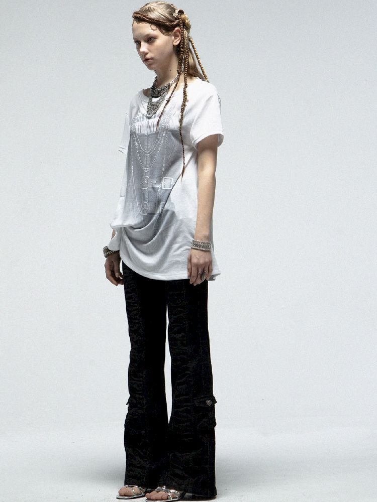 Knot Shape Short Sleeve T-shirt【s0000012212】