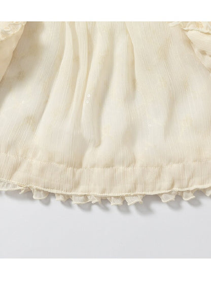 Vintage Court Chiffon Lace Cover-Up【s0000017244】
