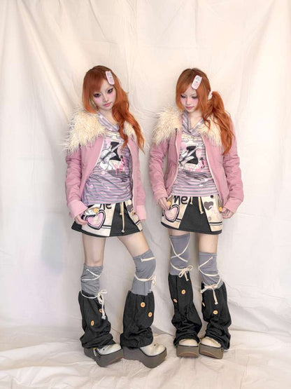 Slim Pocket Plush Collar Jacket【s0000015400】