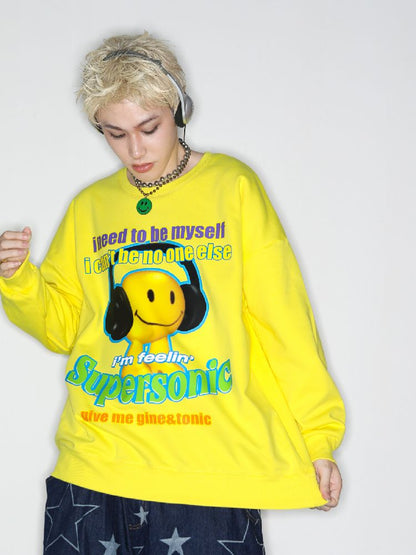 American Casual Street Smiley Loose Pullover [S0000010265]