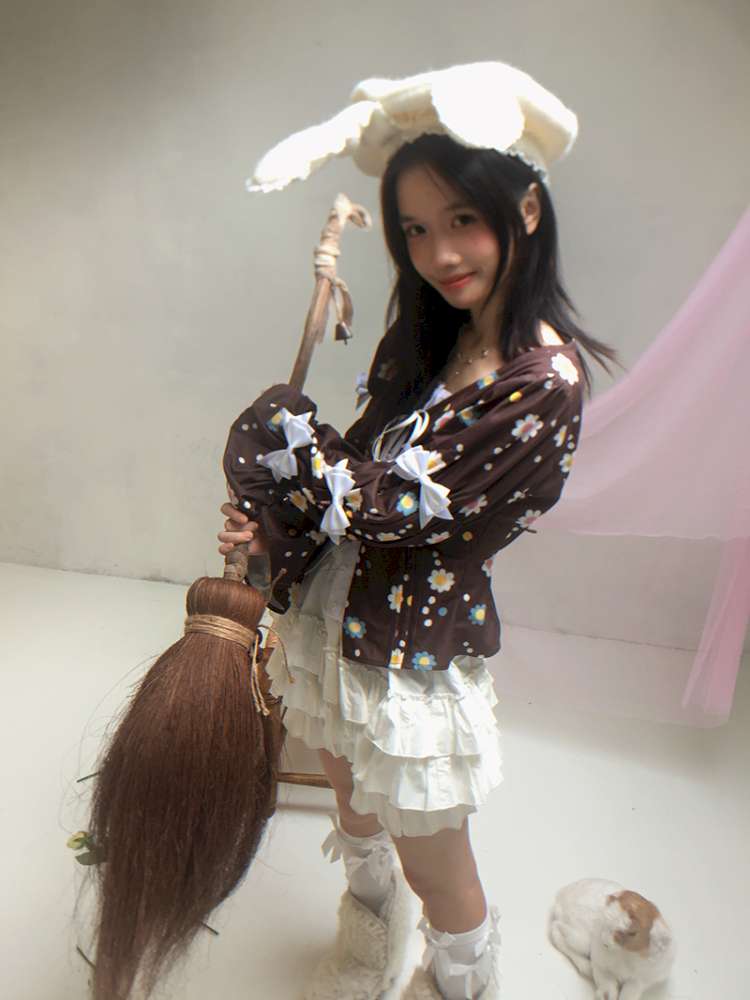 Rabbit-Eared Bendable Lace Beret【s0000014524】