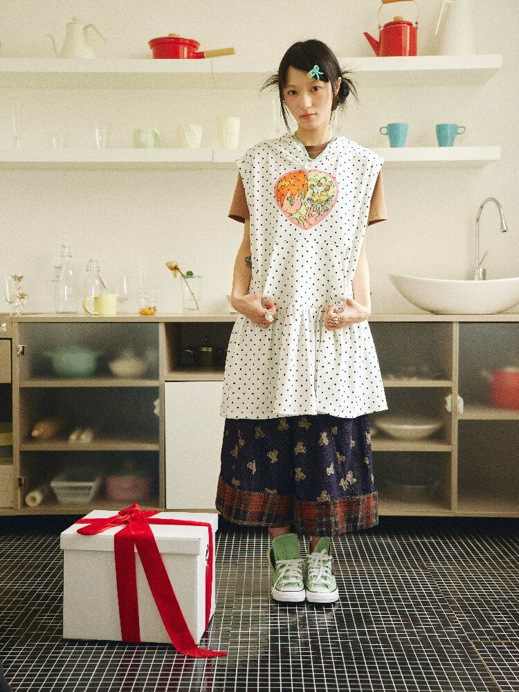 Bird's Bird Observation Pudding Sweatshirt Dress【s0000018692】
