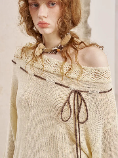 Oversized Sleeveless Cardigan Knit Sweater【s0000014057】