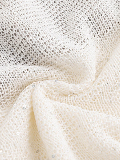 Sequin Studded Checkered Vest【s0000016216】