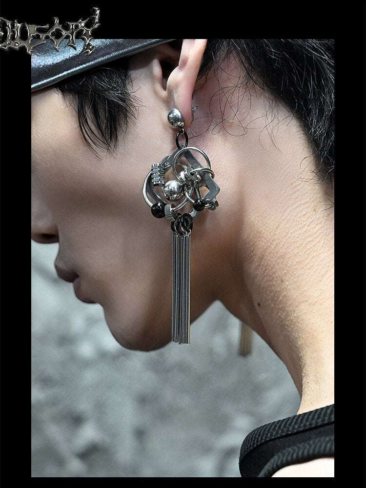 Hardcore Mechanical Punk Stud Earrings【s0000018874】