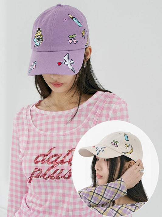 Embroidery two-color duck tongue cap【s0000012350】