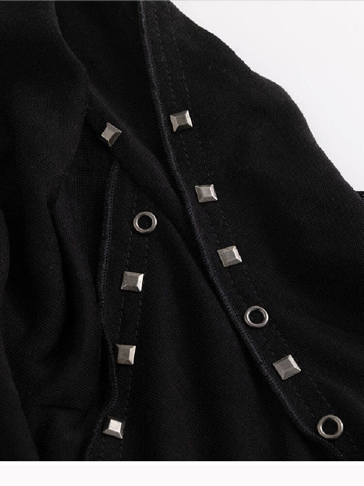 Gradient Print Ruffle Faux Vest【s0000017496】