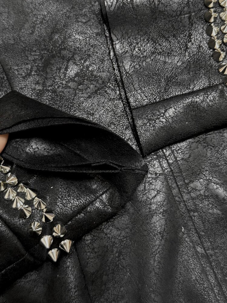 Suede Cracked Rivet Jacket【s0000016945】