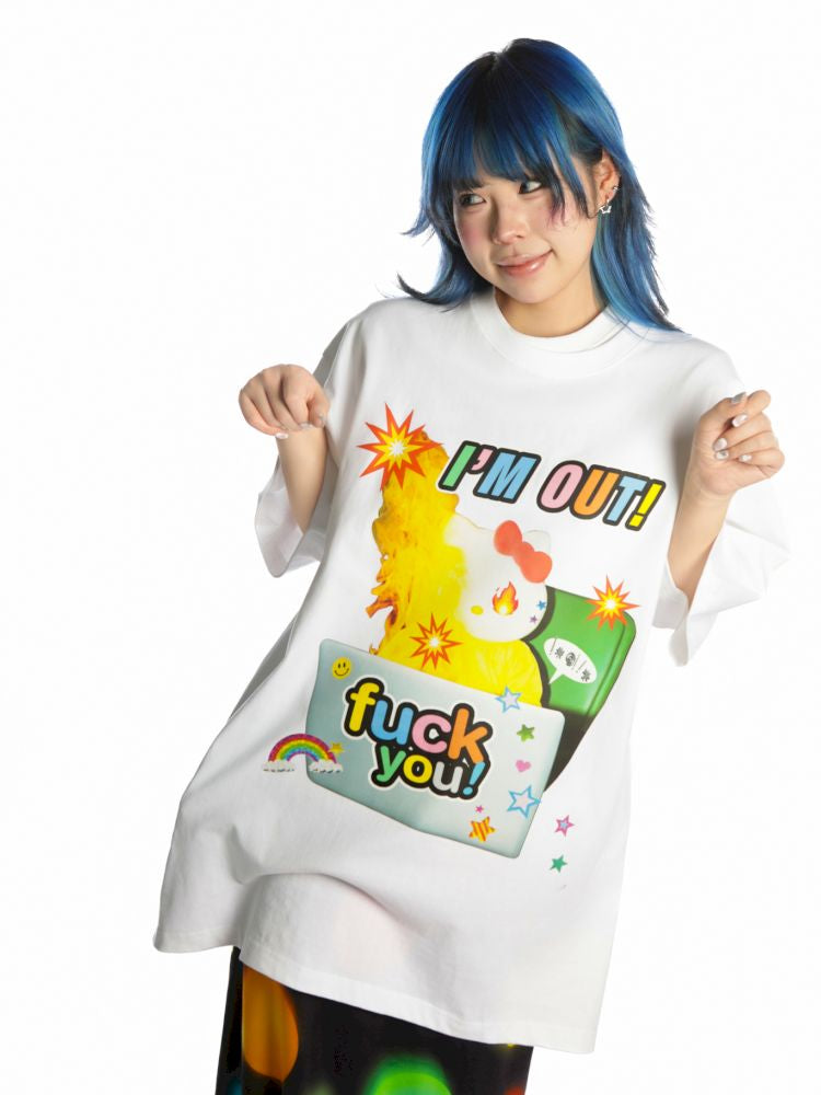 Streetwear loose cotton T-shirt【s0000013171】