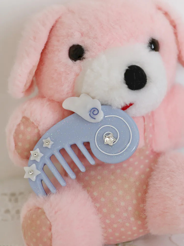 Cute Pink-Blue Comb Hair Clip【s0000013940】