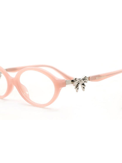 Metal Bow Round Glasses【s0000017439】
