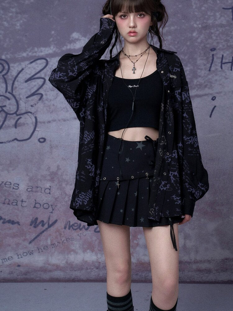 Printed Street Festival Shirt【s0000015761】