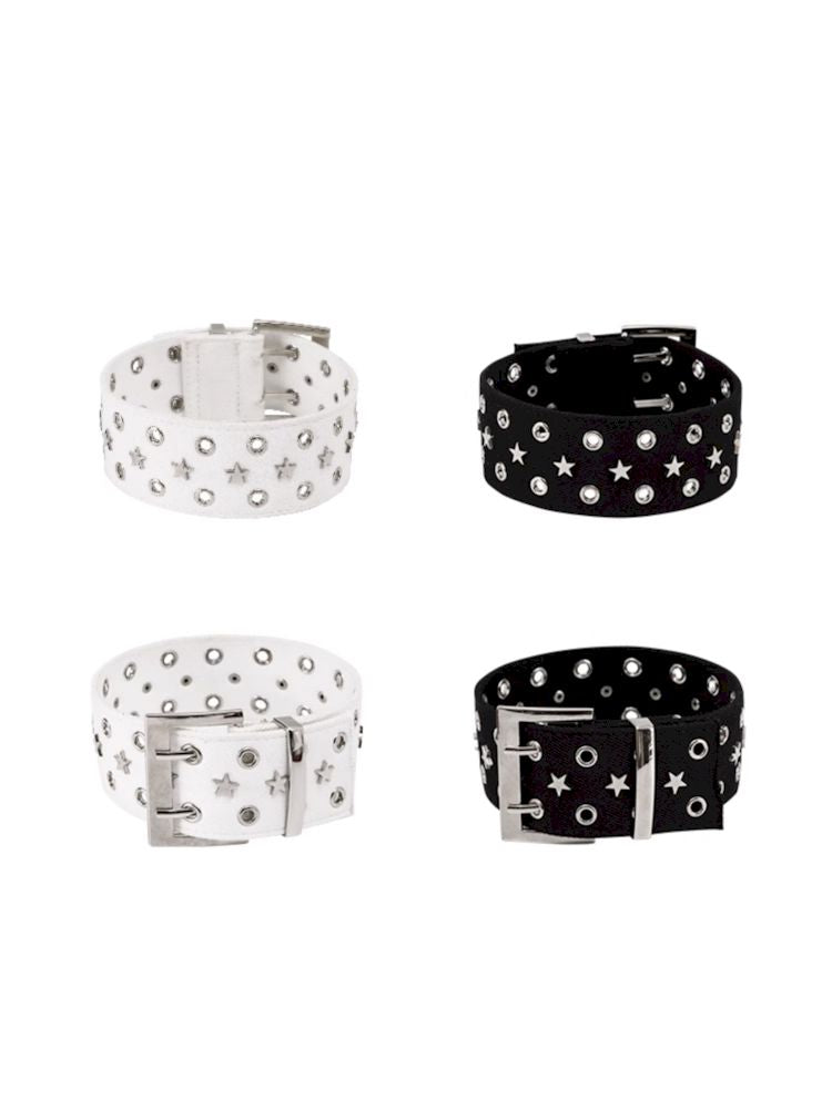 Star studded heavy duty collar/belt【s0000009446】