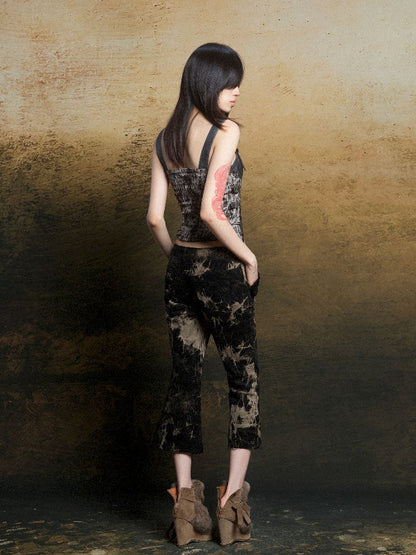 Patchwork Corset Camisole Top【s0000011812】