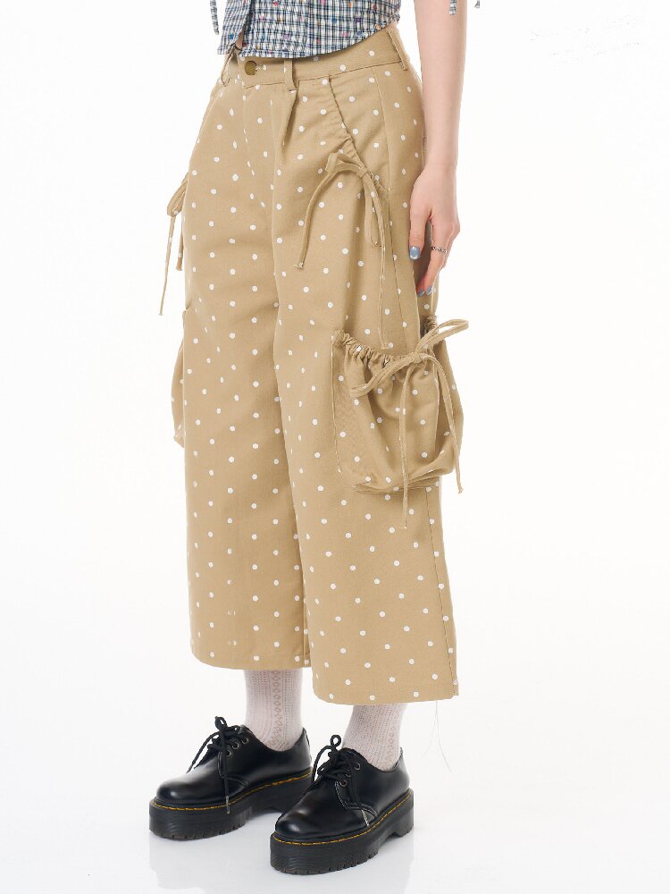 Polka Dot Wide Leg Workwear Slacks【s0000016604】