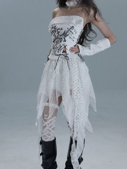 Irregular Splicing Broken Skirt【s0000016716】
