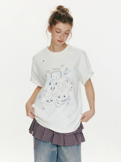Strawberry Musician Cotton T-Shirt【s0000015669】