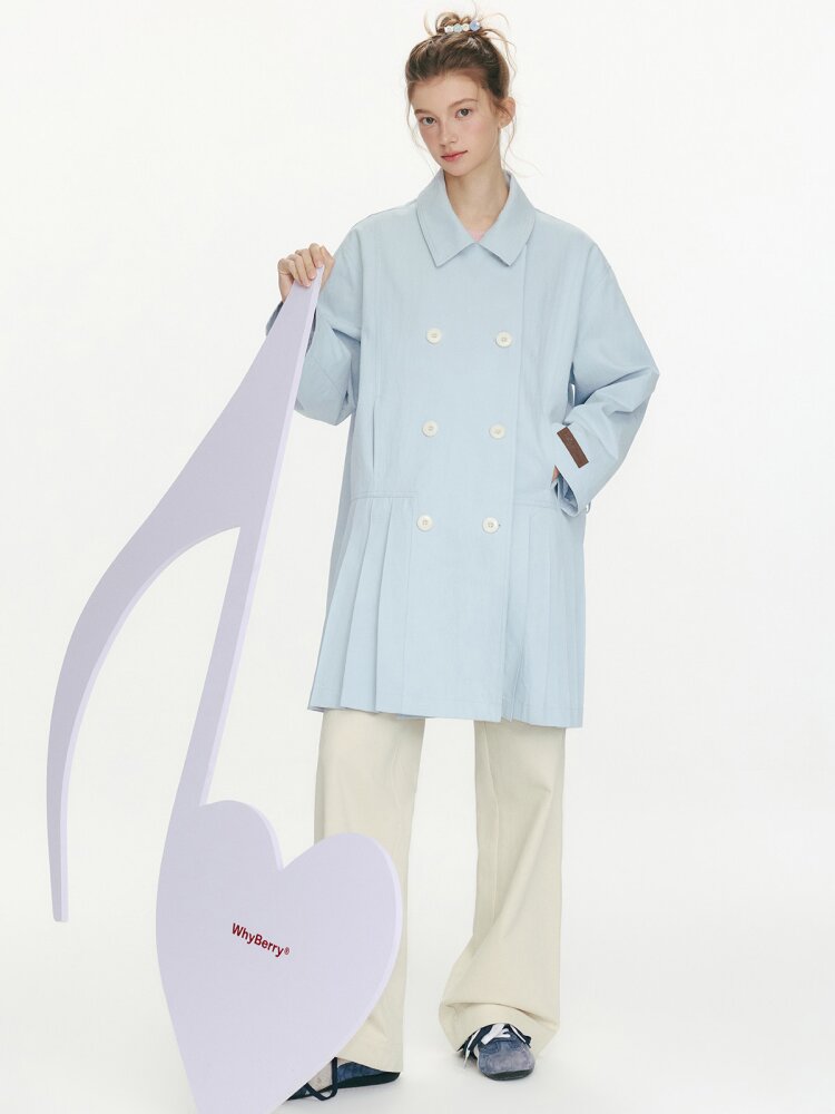 Moonlight Concerto Pleated Coat【s0000015668】