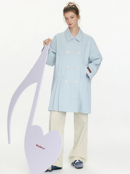 Moonlight Concerto Pleated Coat【s0000015668】