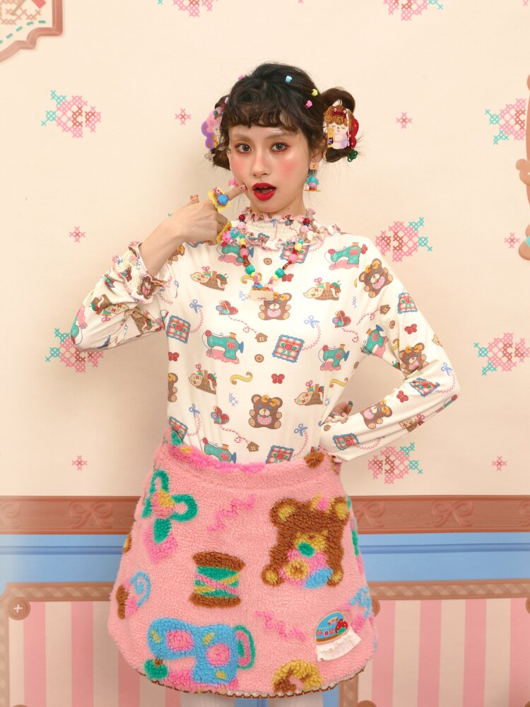 Cable Lace Collar Stretch Cotton【s0000015564】