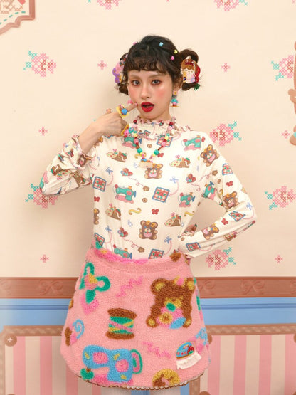 Cable Lace Collar Stretch Cotton【s0000015564】