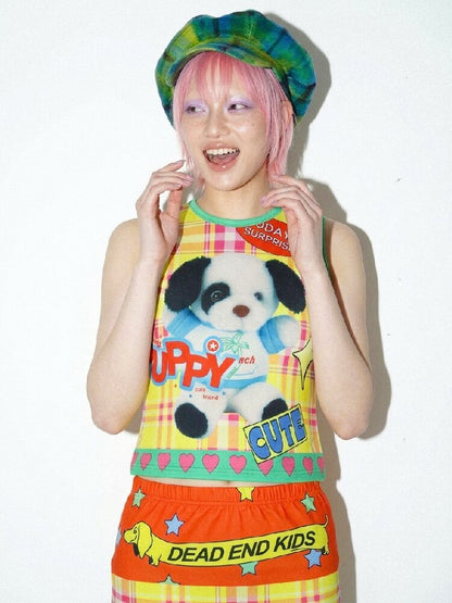 American Print Stretch Slim Vest【s0000016698】