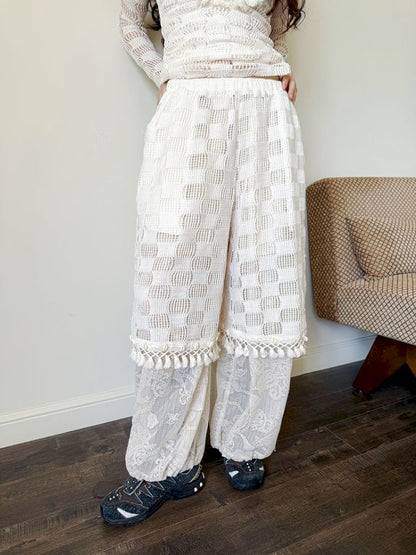 Mesh midriff shell lace wanderlust【s0000013518】