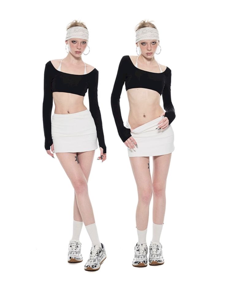 False two piece one piece sports skirt【s0000009697】