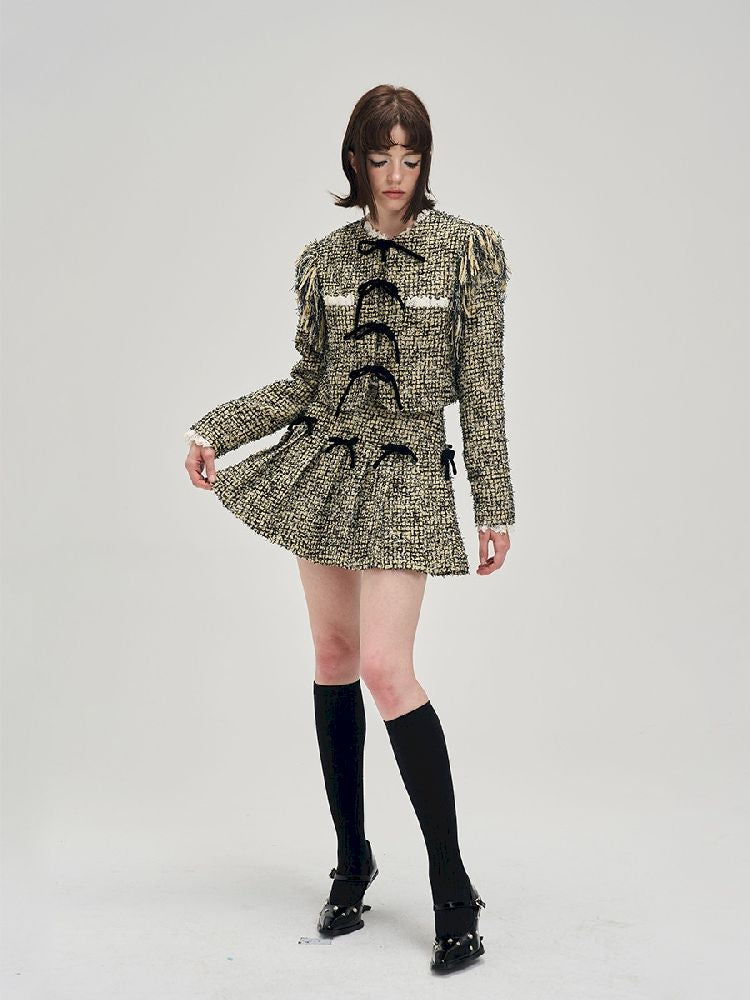 Small Xiangfeng short jacket + half skirt suit【s0000005291】